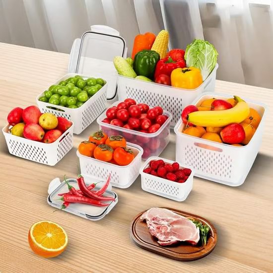 Food Storage Containers for Refrigerator Organization（3-6 PCS）