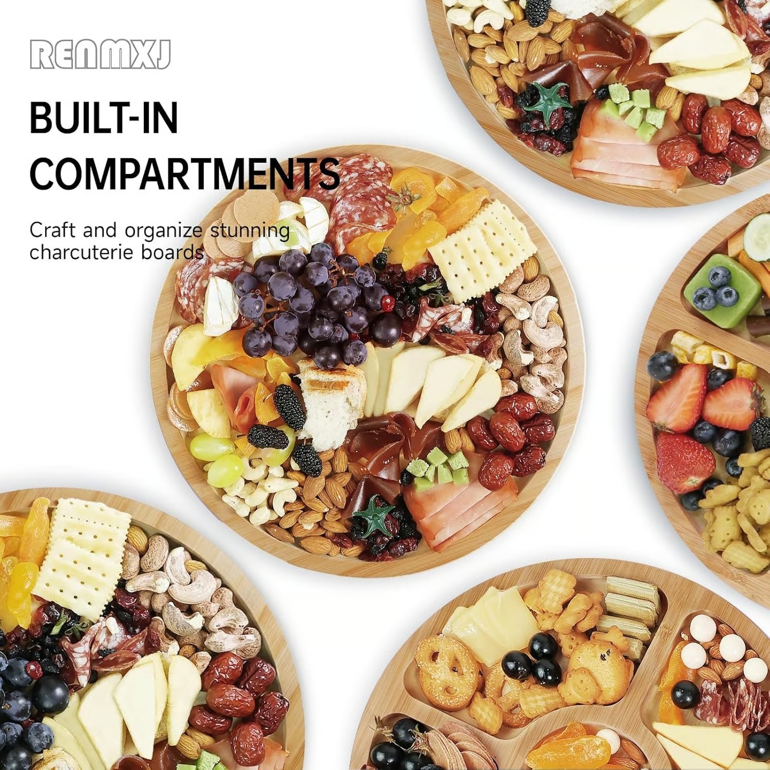 Elegant Bamboo Serving Board with Secure Travel Lid