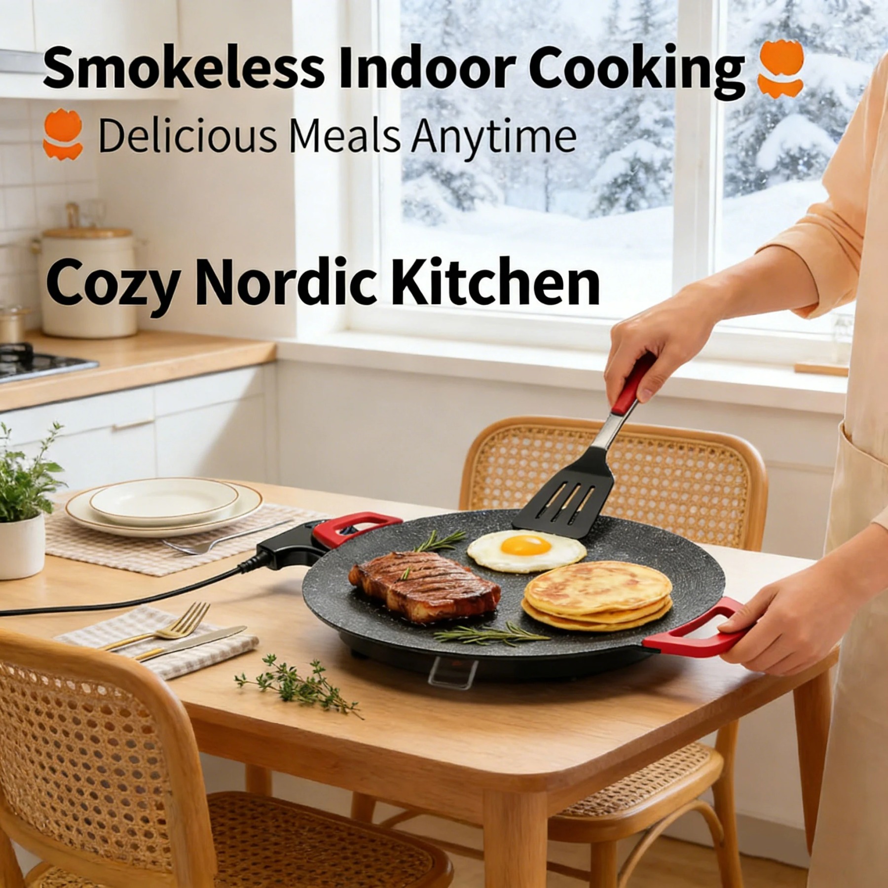 Indoor Smokeless Electric Griddle