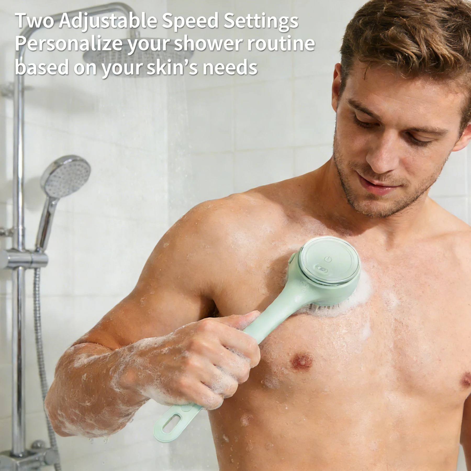 🚿 A super useful and convenient electric shower brush!