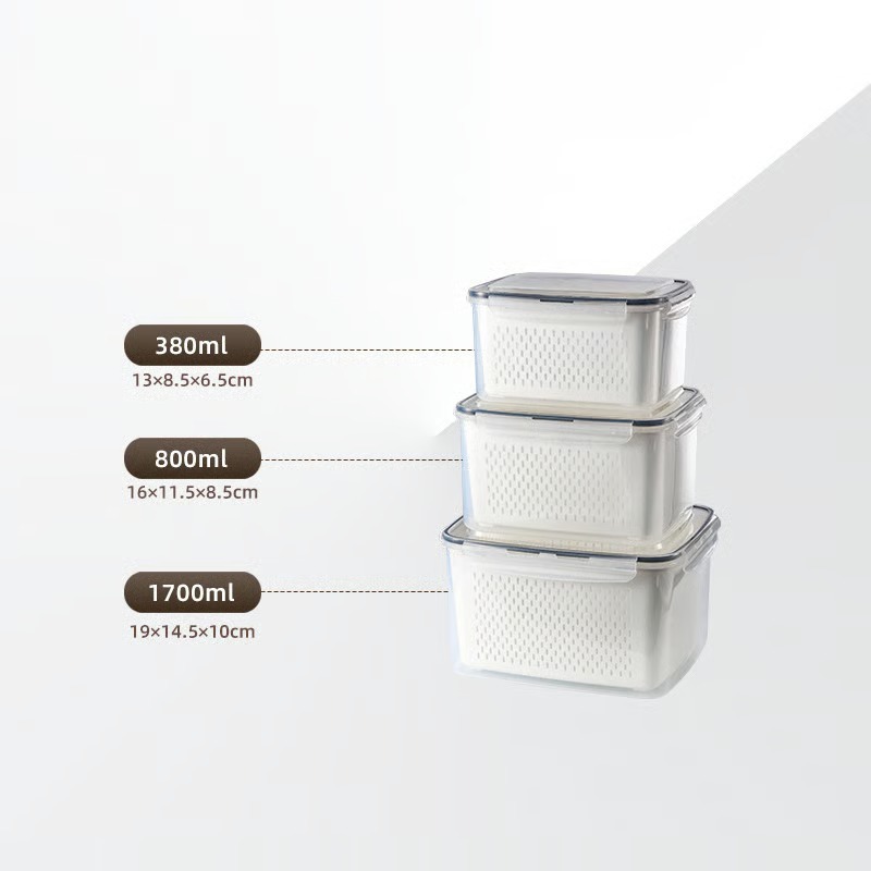 Food Storage Containers for Refrigerator Organization（3-6 PCS）