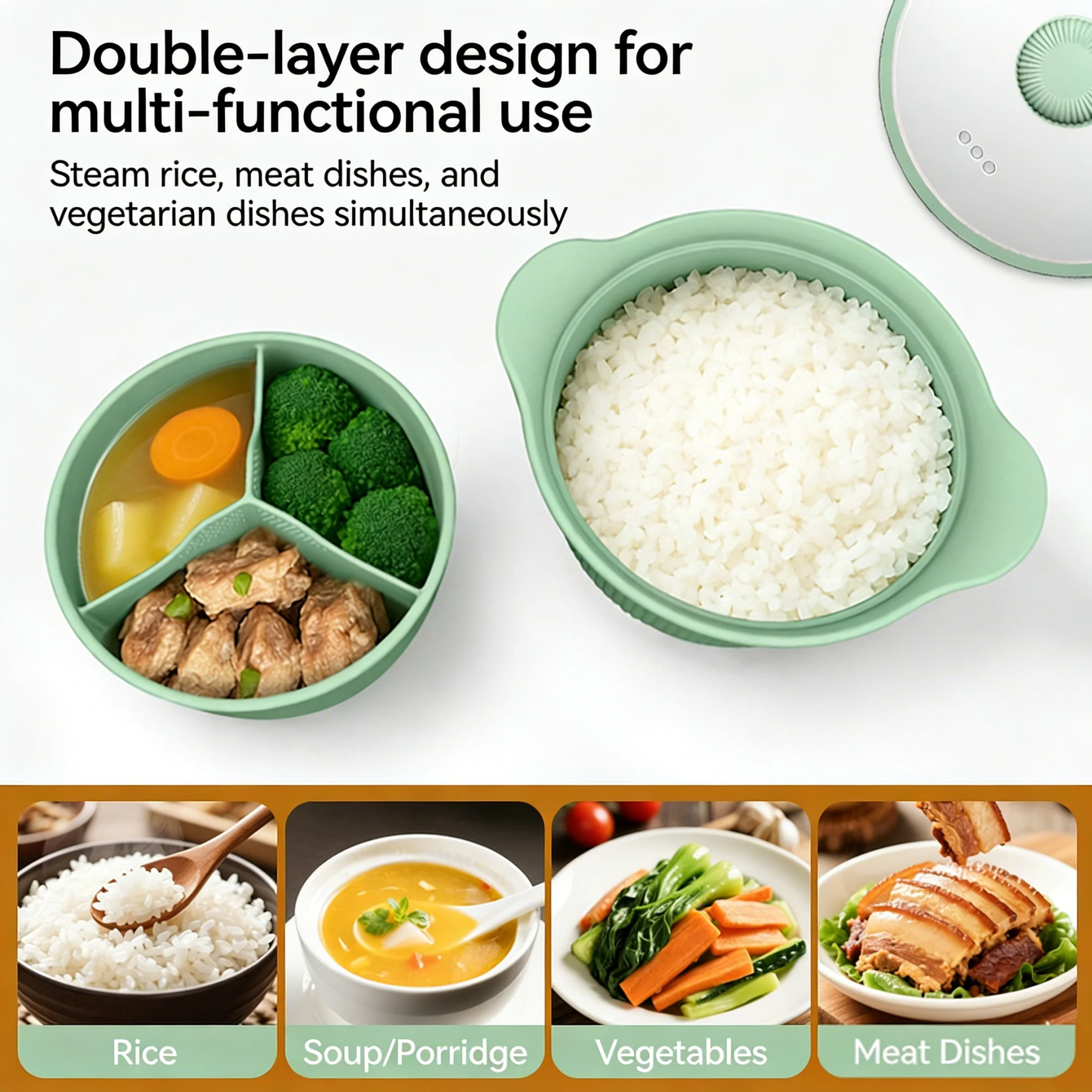 🍲Silicone Steamer Pot with Lid