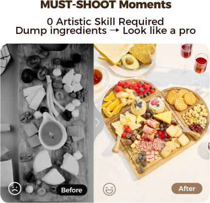 🧀 Bamboo Charcuterie Board Set