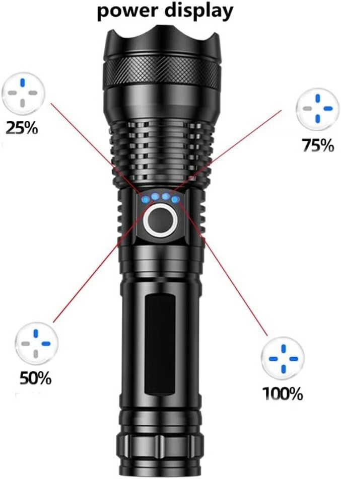 ✨Rechargeable LED Flashlight - High Lumen, Waterproof, Ultra Bright Flashlight for Emergencies