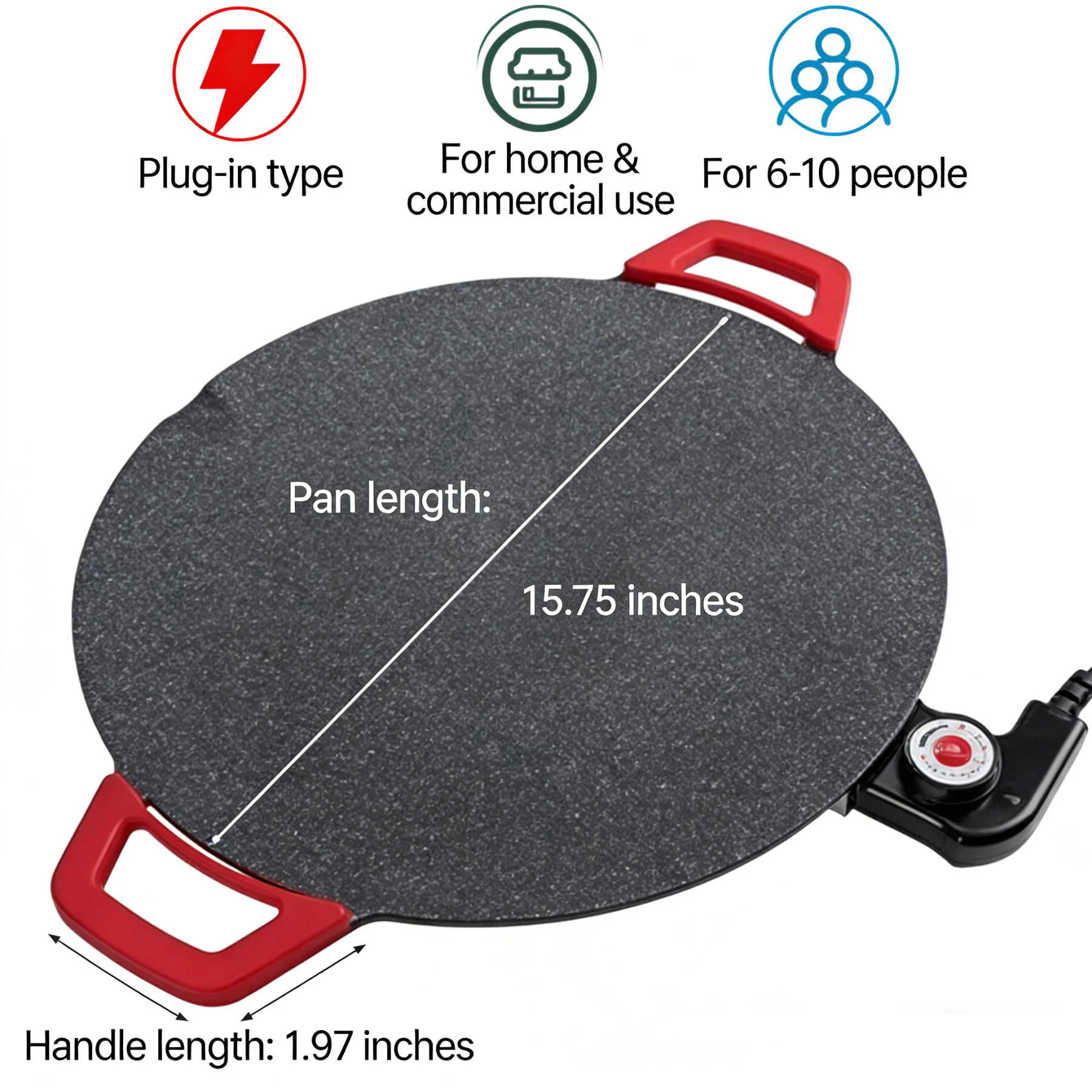 Indoor Smokeless Electric Griddle