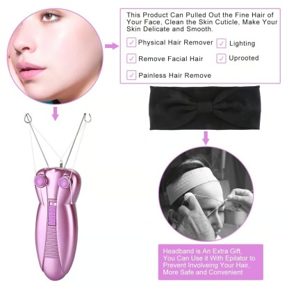 👸Ladies Electric Facial Hair Remover & Threading Device