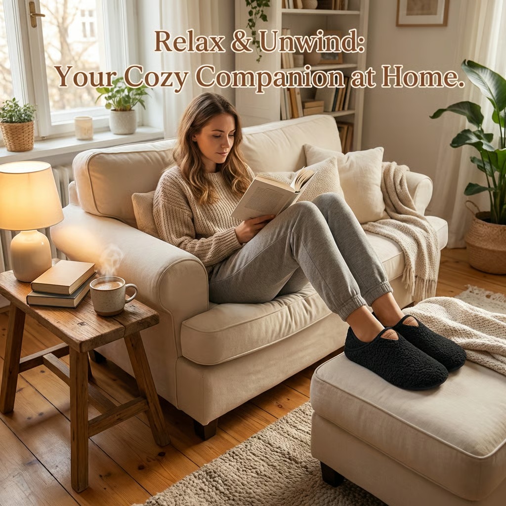 🏡 House Shoes – Slip-On Indoor Slippers