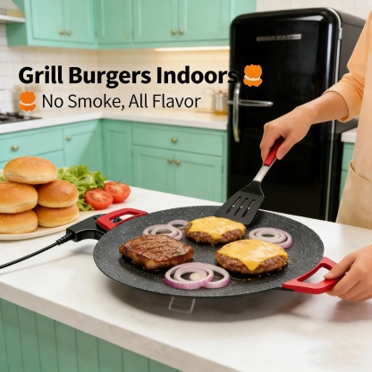 Indoor Smokeless Electric Griddle