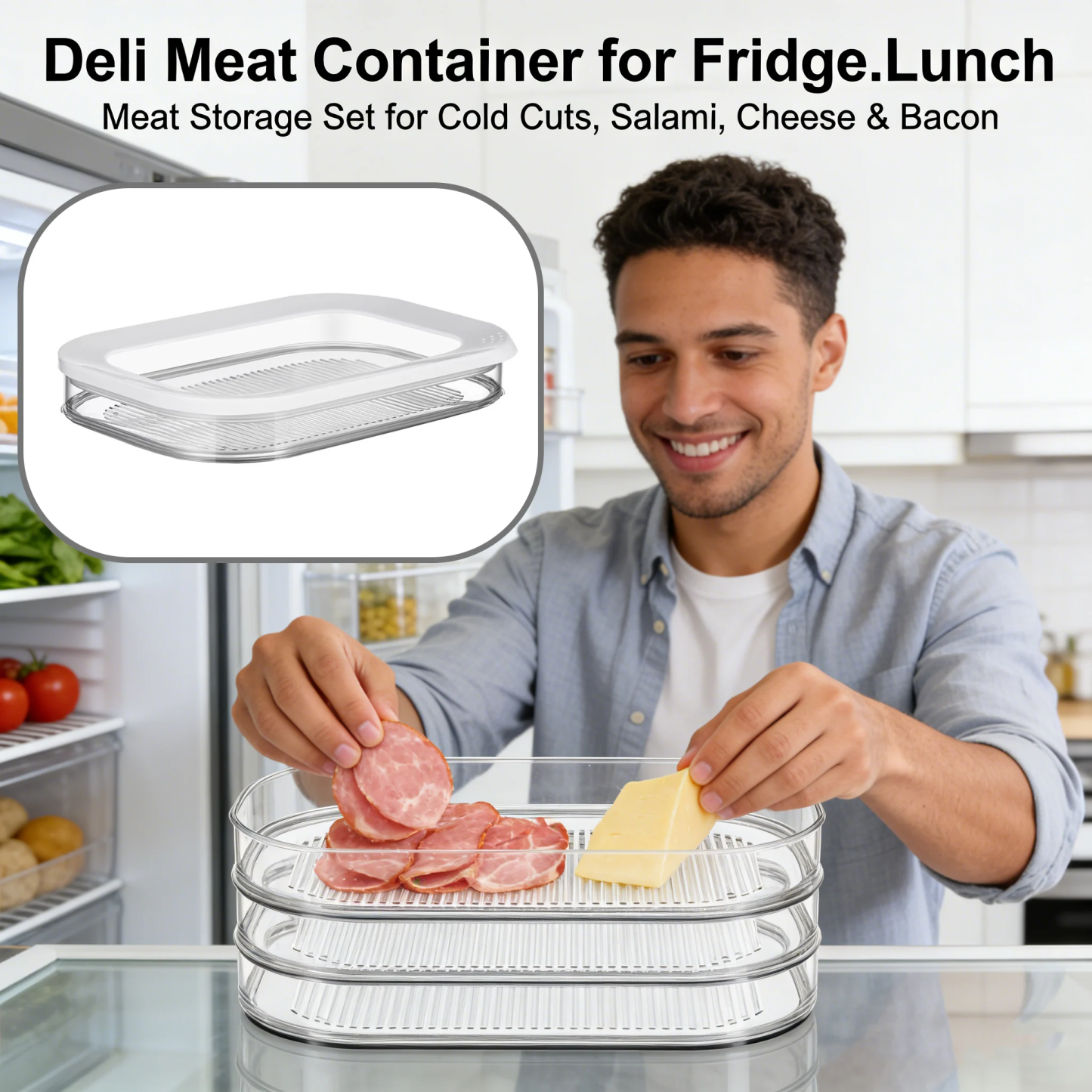 🥓 Deli Meat Container for Fridge
