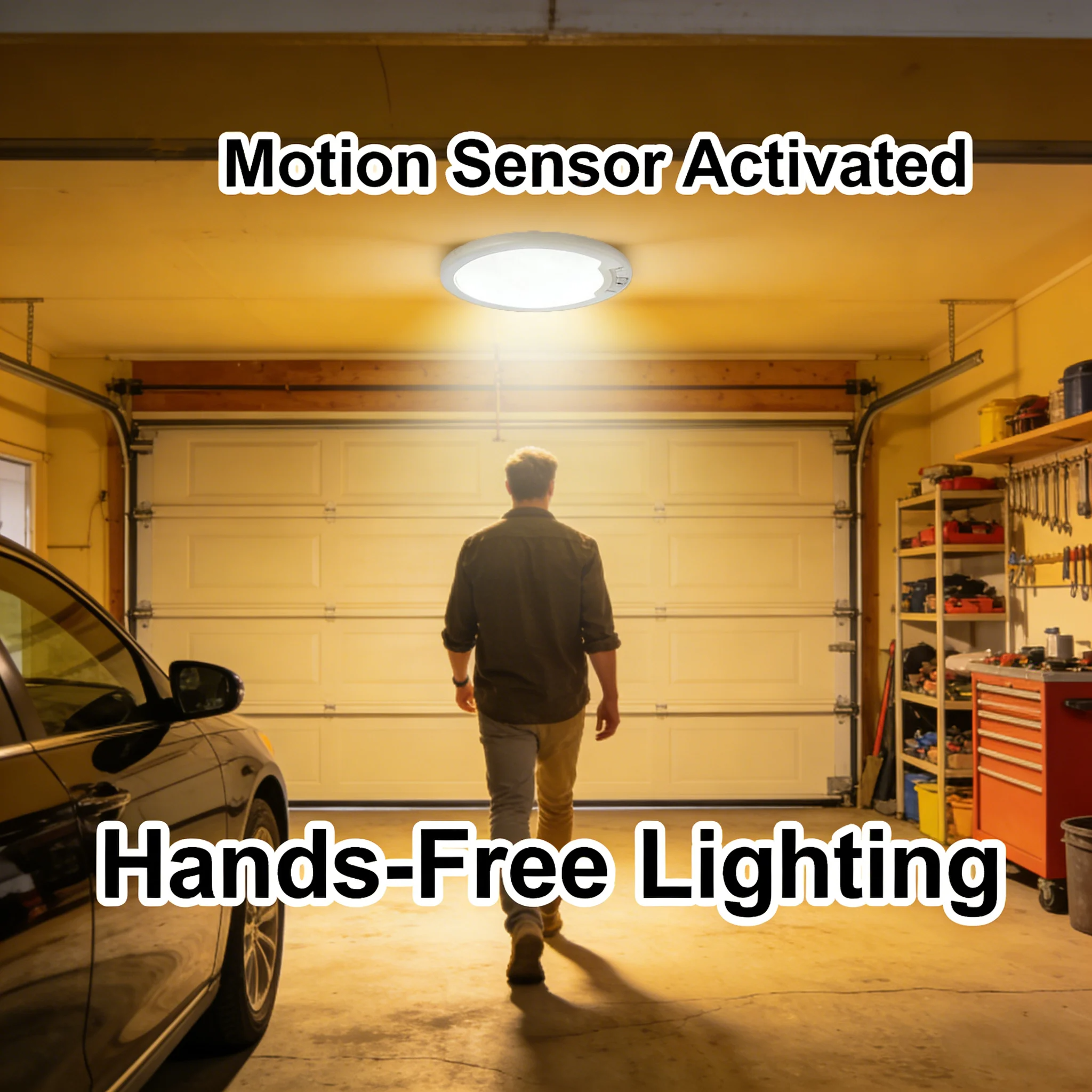 💡Rechargeable Motion Sensor LED Ceiling Light