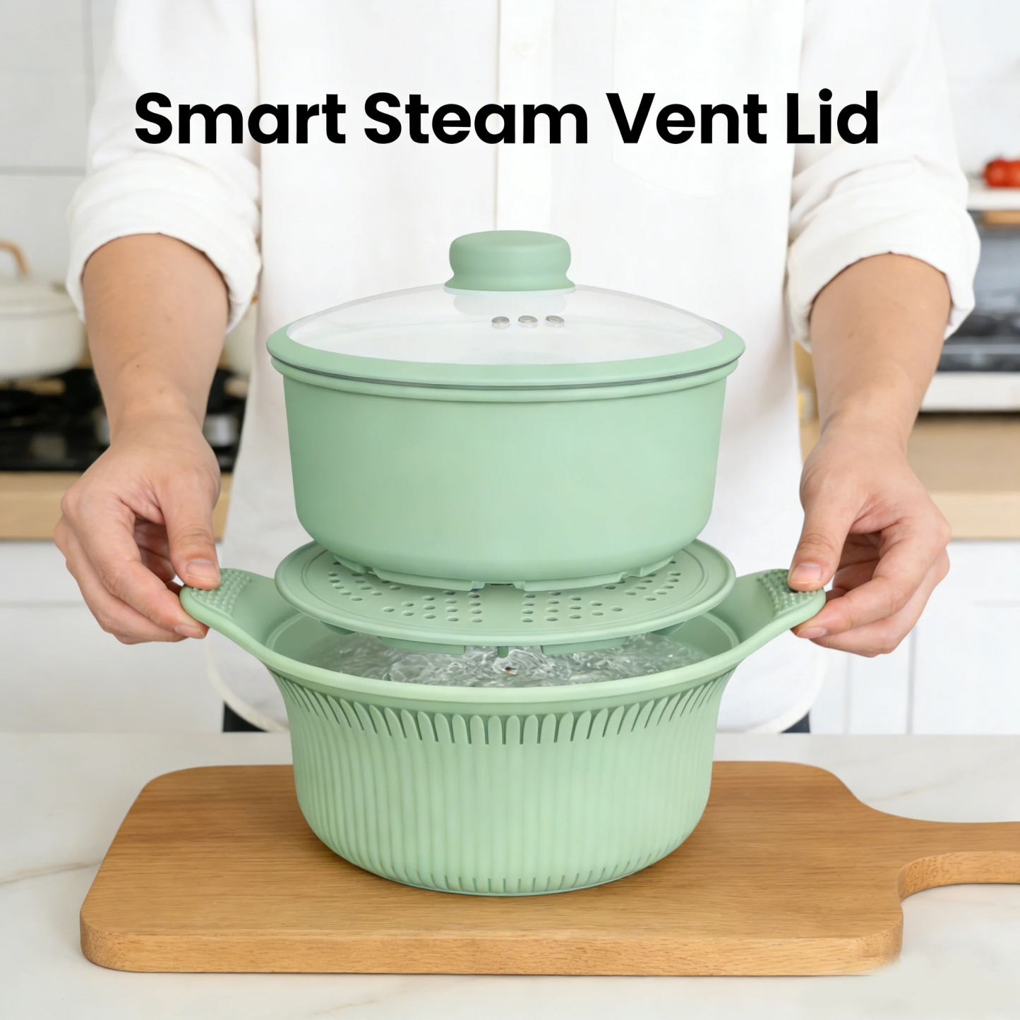 🍲Silicone Steamer Pot with Lid