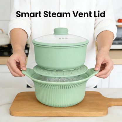 🍲Silicone Steamer Pot with Lid