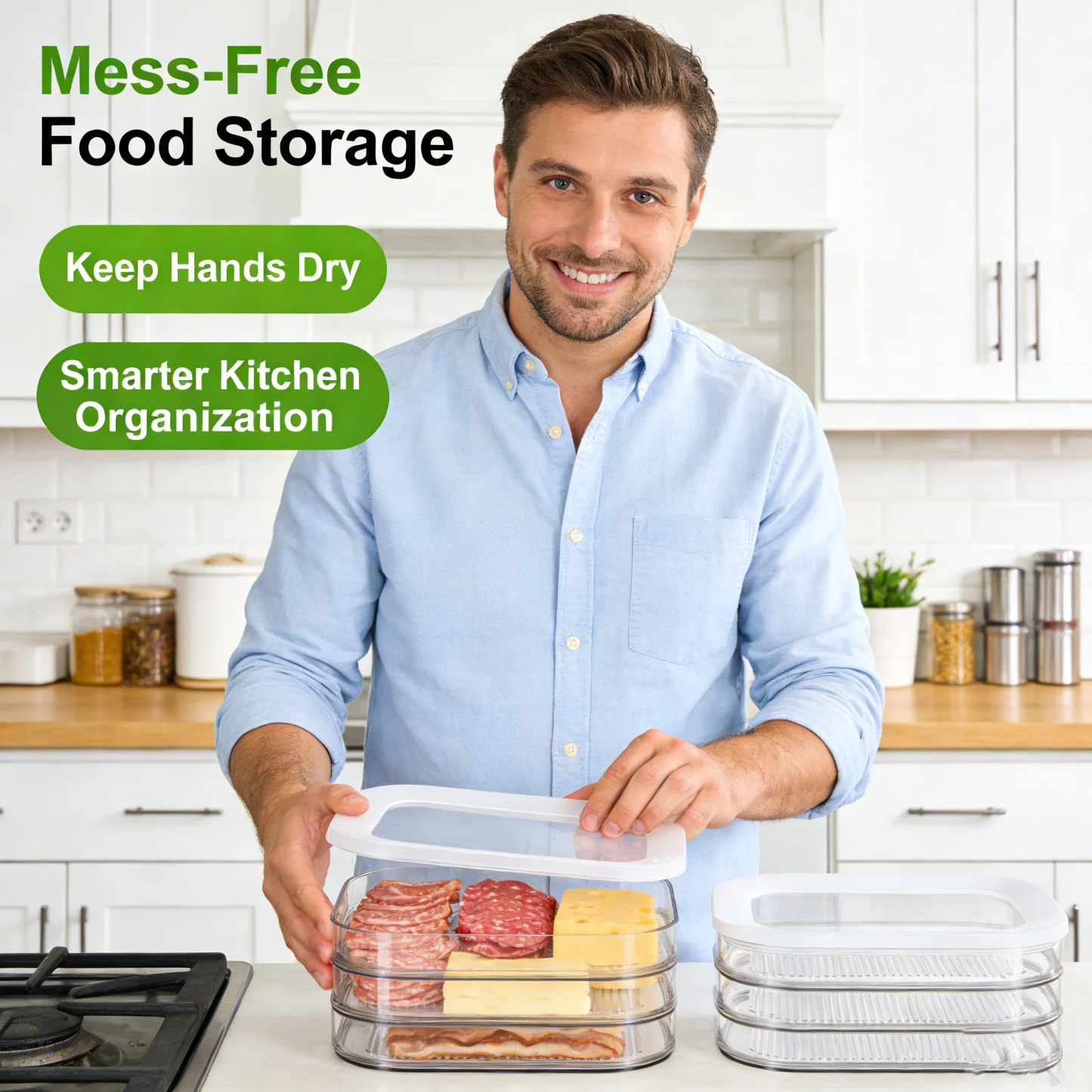 🥓 Deli Meat Container for Fridge