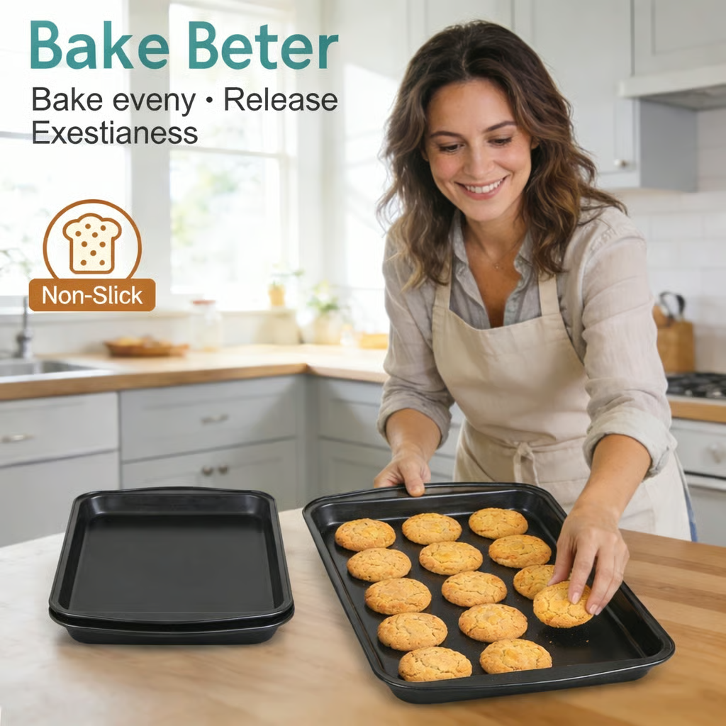 🍪🔥Non-Stick Baking Pan Set (3-Piece Set)