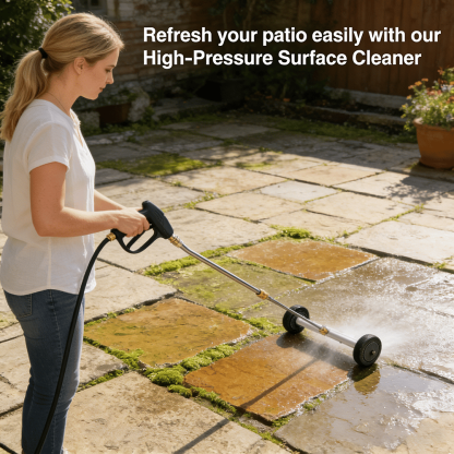 🚿 High-Pressure Surface Cleaner with Extension Rod (Up to 4000 PSI)
