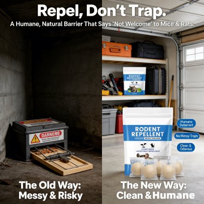 Natural Peppermint Rat Repellent Balls – Humane, Non-Toxic & Long-Lasting