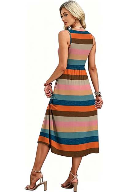 Women's Long Summer Bohemian Dress — 2026 Trendy Beach Dress (With Pockets)