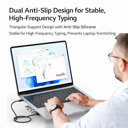 💻 2026 New 8-in-1 USB-C Laptop Stand & Docking Station