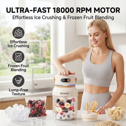 Portable Electric Juicer Cup with zero cord hassle 🥤: Drink fresh nutrient-rich smoothies without struggling with heavy blenders.🍓