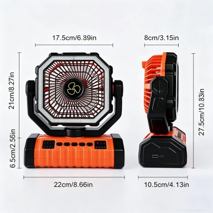 ✨ Your Ultimate Outdoor Cooling & Lighting Companion 