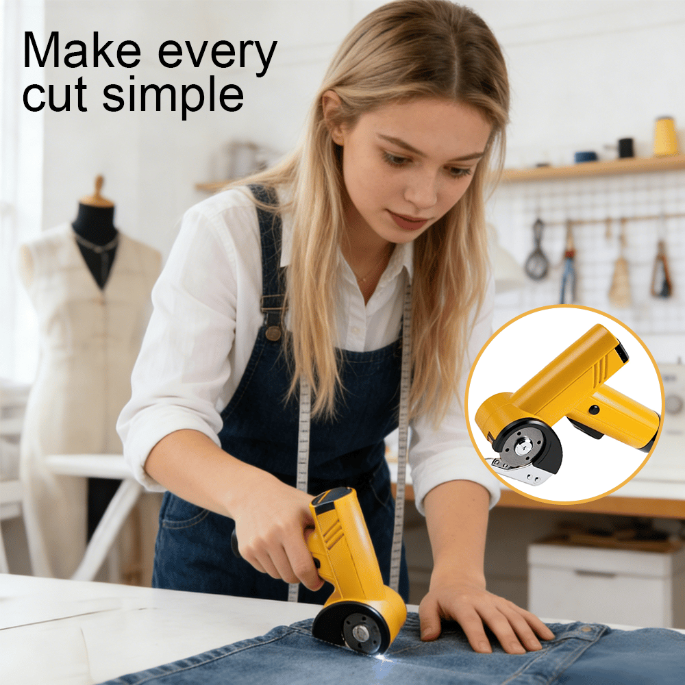 ✂️ Rechargeable Cordless Fabric Cutter