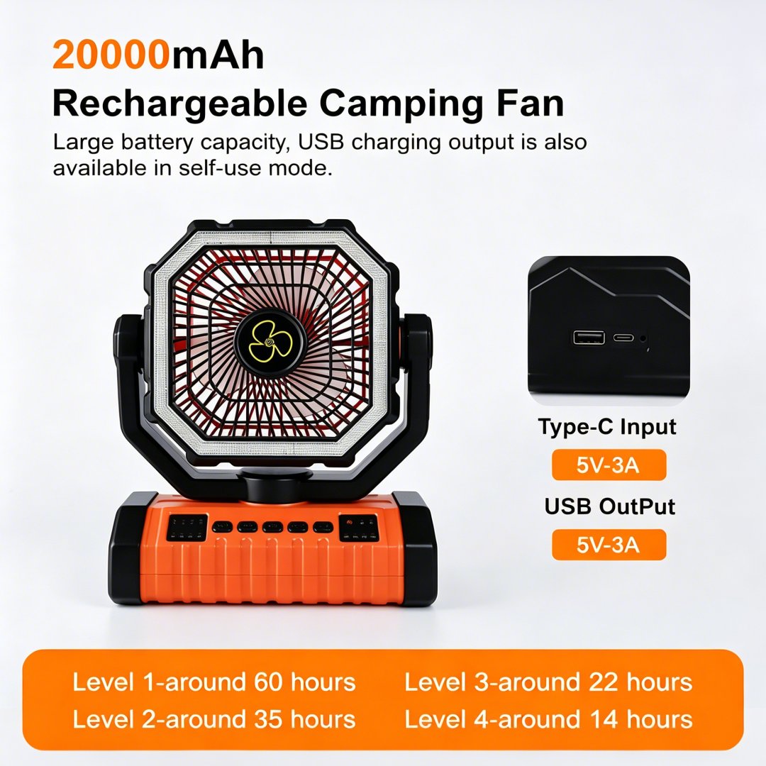 ✨ Your Ultimate Outdoor Cooling & Lighting Companion 