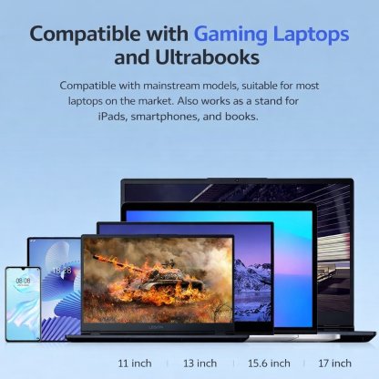 💻 2026 New 8-in-1 USB-C Laptop Stand & Docking Station