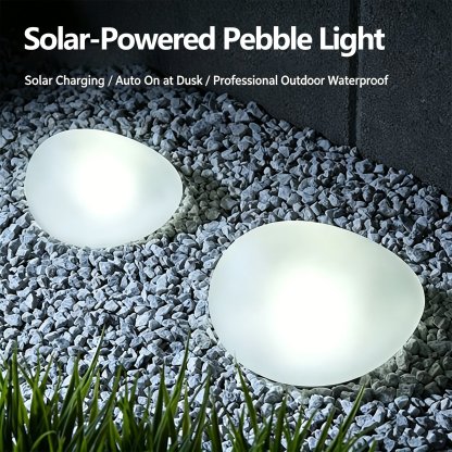 🌙 Outdoor Solar Pebble Lawn Light