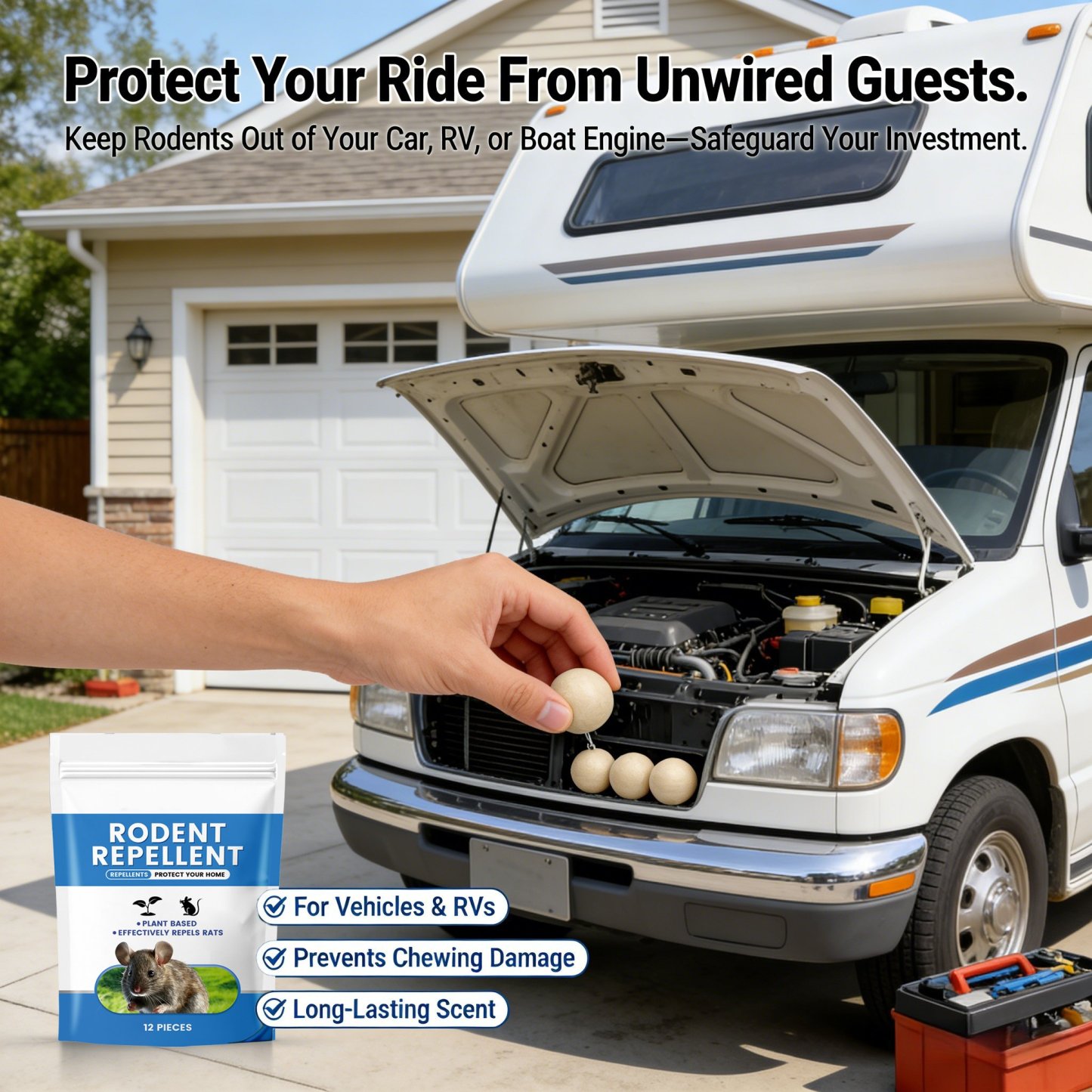 Natural Peppermint Rat Repellent Balls – Humane, Non-Toxic & Long-Lasting