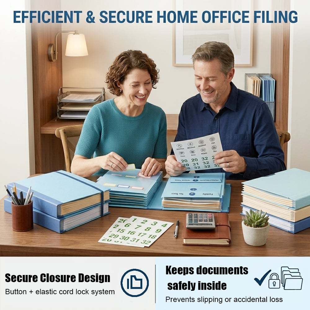 Document Organizer Binder: Stop the "where is it" panic by keeping insurance, deeds, and IDs in one secure spot. 📑🏠