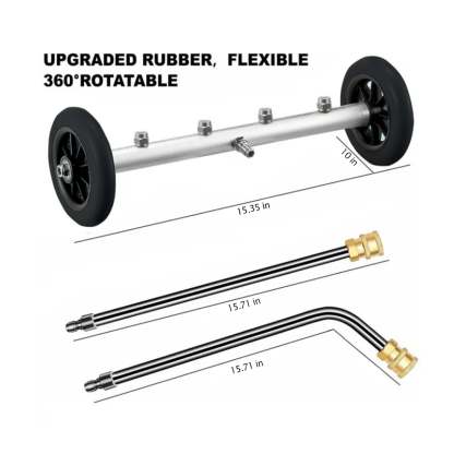 🚿 High-Pressure Surface Cleaner with Extension Rod (Up to 4000 PSI)