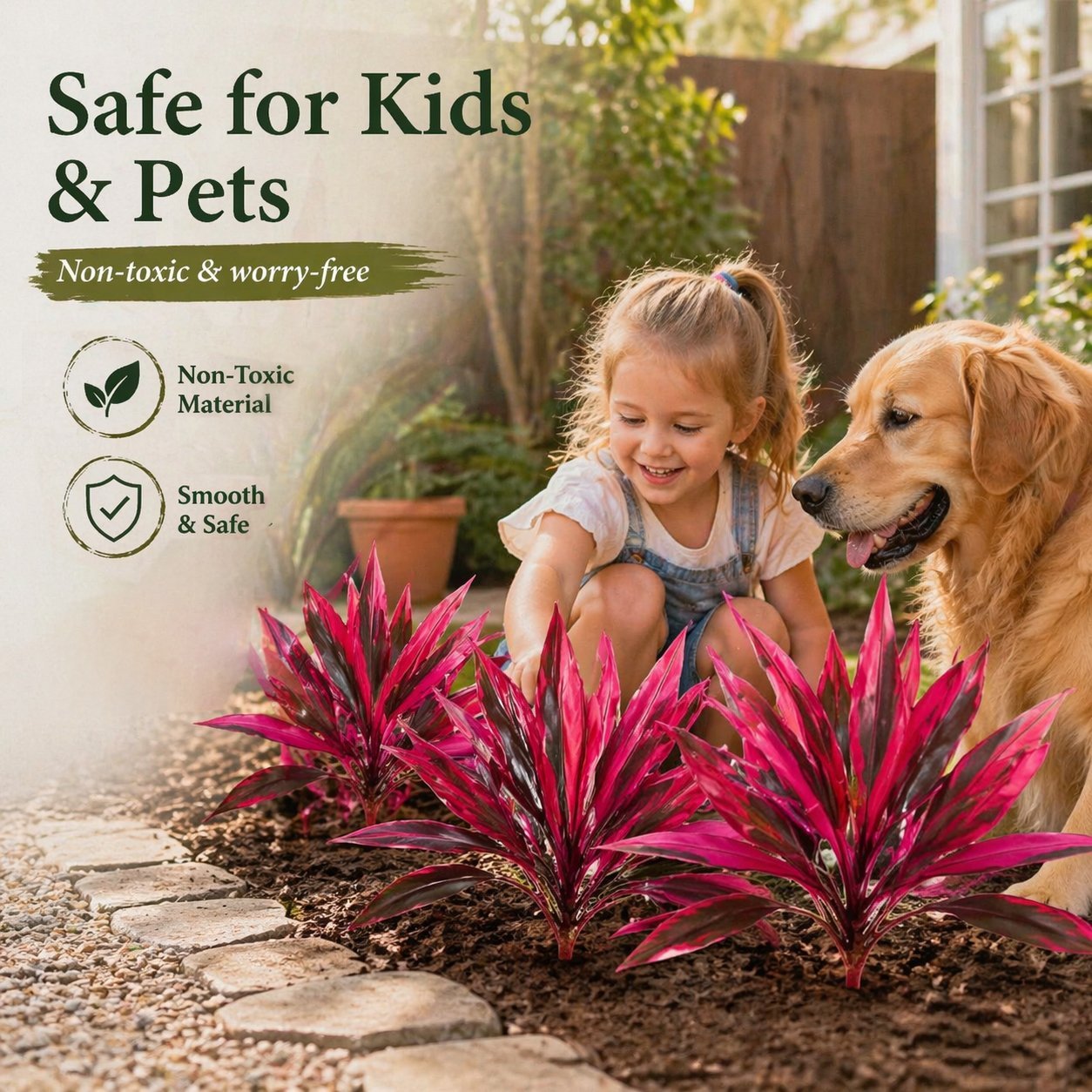 2‐Pack 21.6" Artificial Cordyline Plant