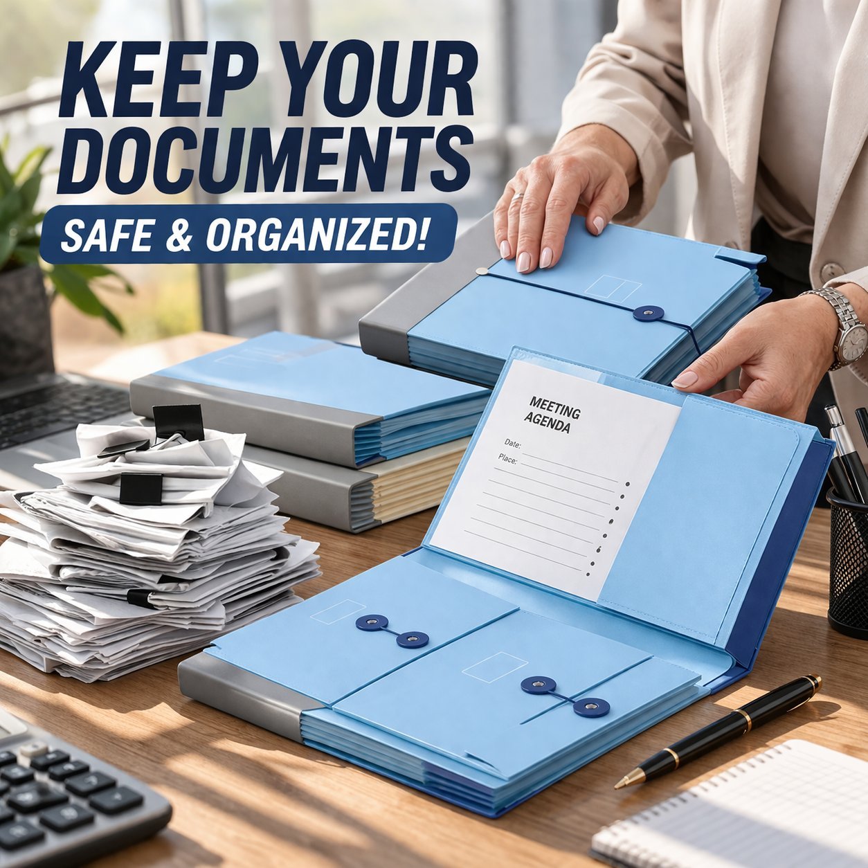 Document Organizer Binder: Stop the "where is it" panic by keeping insurance, deeds, and IDs in one secure spot. 📑🏠