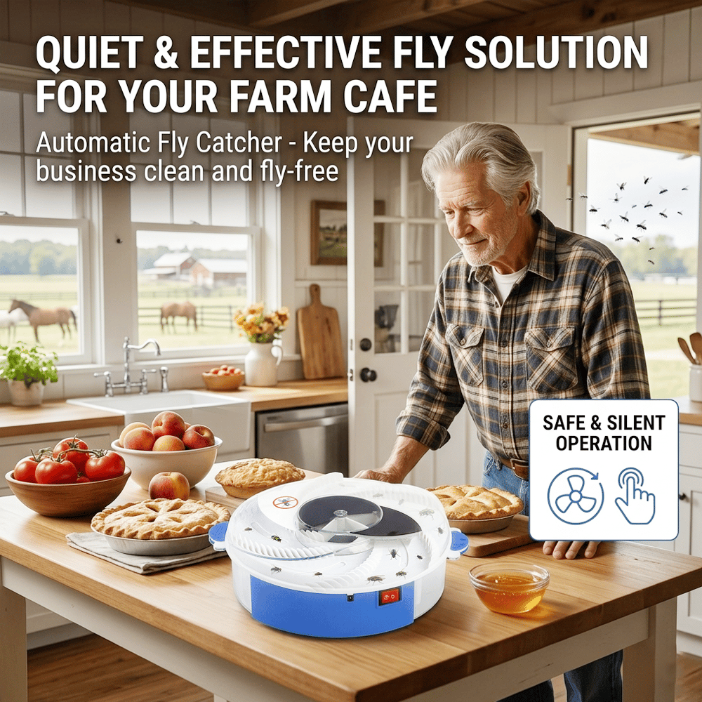 ⚡Electric Fly Trap – Automatic Indoor Fly Catcher for a Cleaner, Pest-Free Home