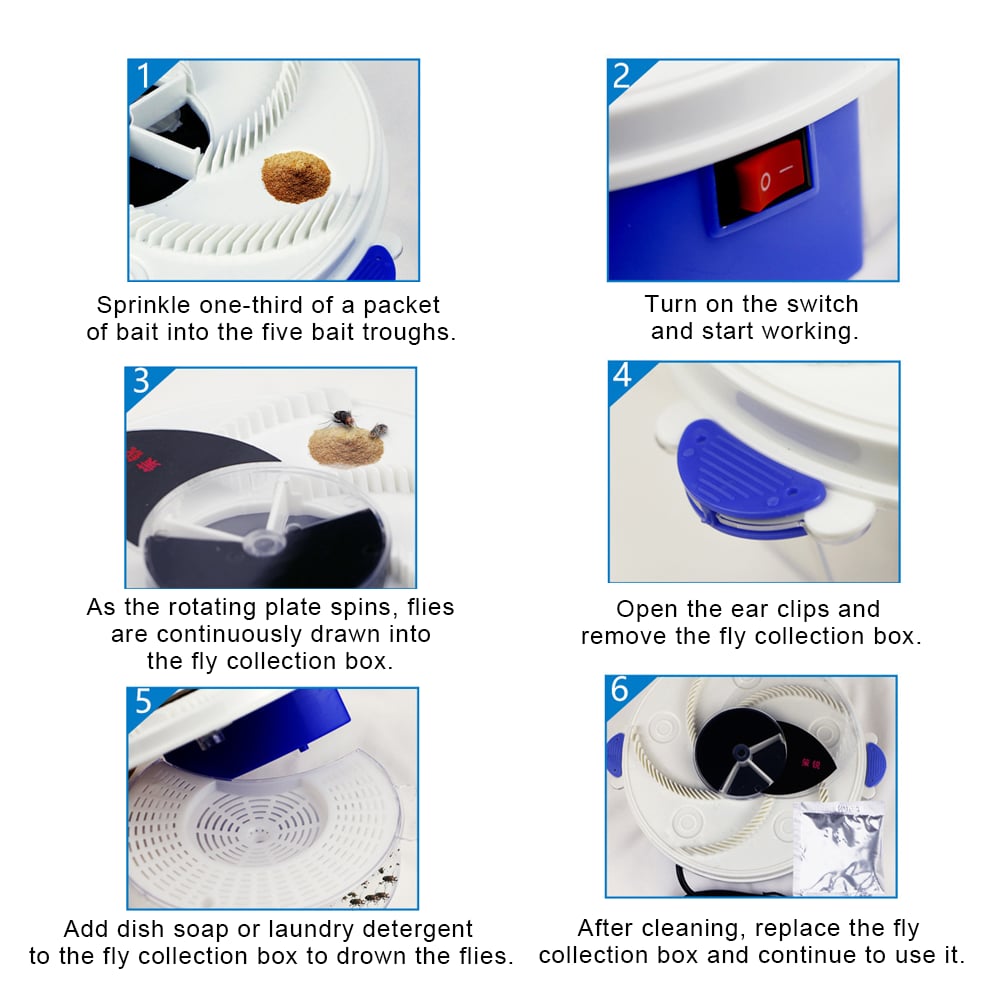 ⚡Electric Fly Trap – Automatic Indoor Fly Catcher for a Cleaner, Pest-Free Home