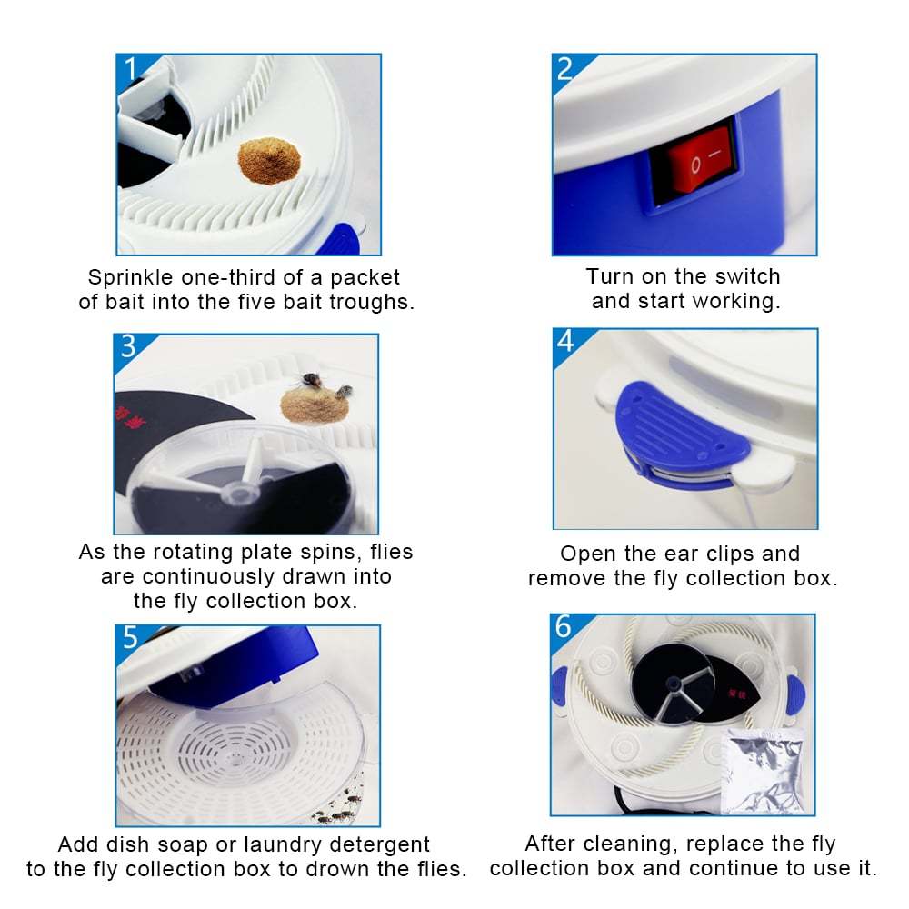 ⚡Electric Fly Trap – Automatic Indoor Fly Catcher for a Cleaner, Pest-Free Home