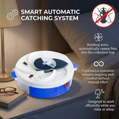 ⚡Electric Fly Trap – Automatic Indoor Fly Catcher for a Cleaner, Pest-Free Home
