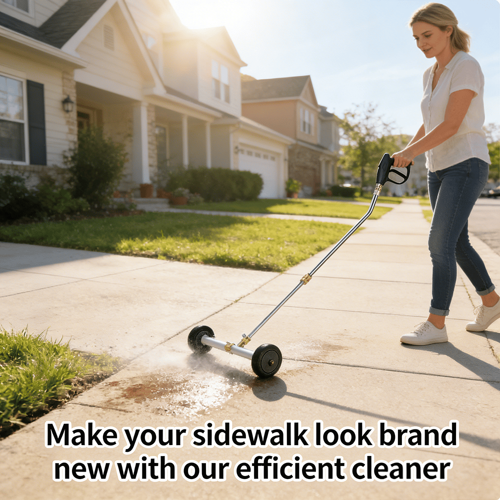 🚿 High-Pressure Surface Cleaner with Extension Rod (Up to 4000 PSI)