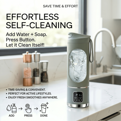 ⚡ Portable Blender Bottle – USB Rechargeable Smoothie Maker for Fresh Drinks Anytime, Anywhere 🥤