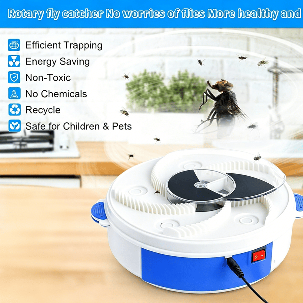 ⚡Electric Fly Trap – Automatic Indoor Fly Catcher for a Cleaner, Pest-Free Home