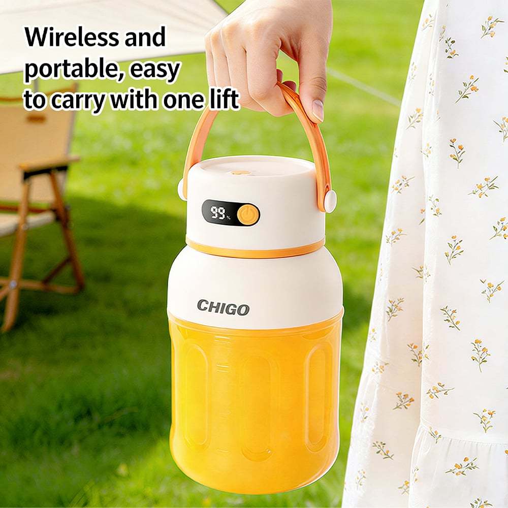 Portable Electric Juicer Cup with zero cord hassle 🥤: Drink fresh nutrient-rich smoothies without struggling with heavy blenders.🍓