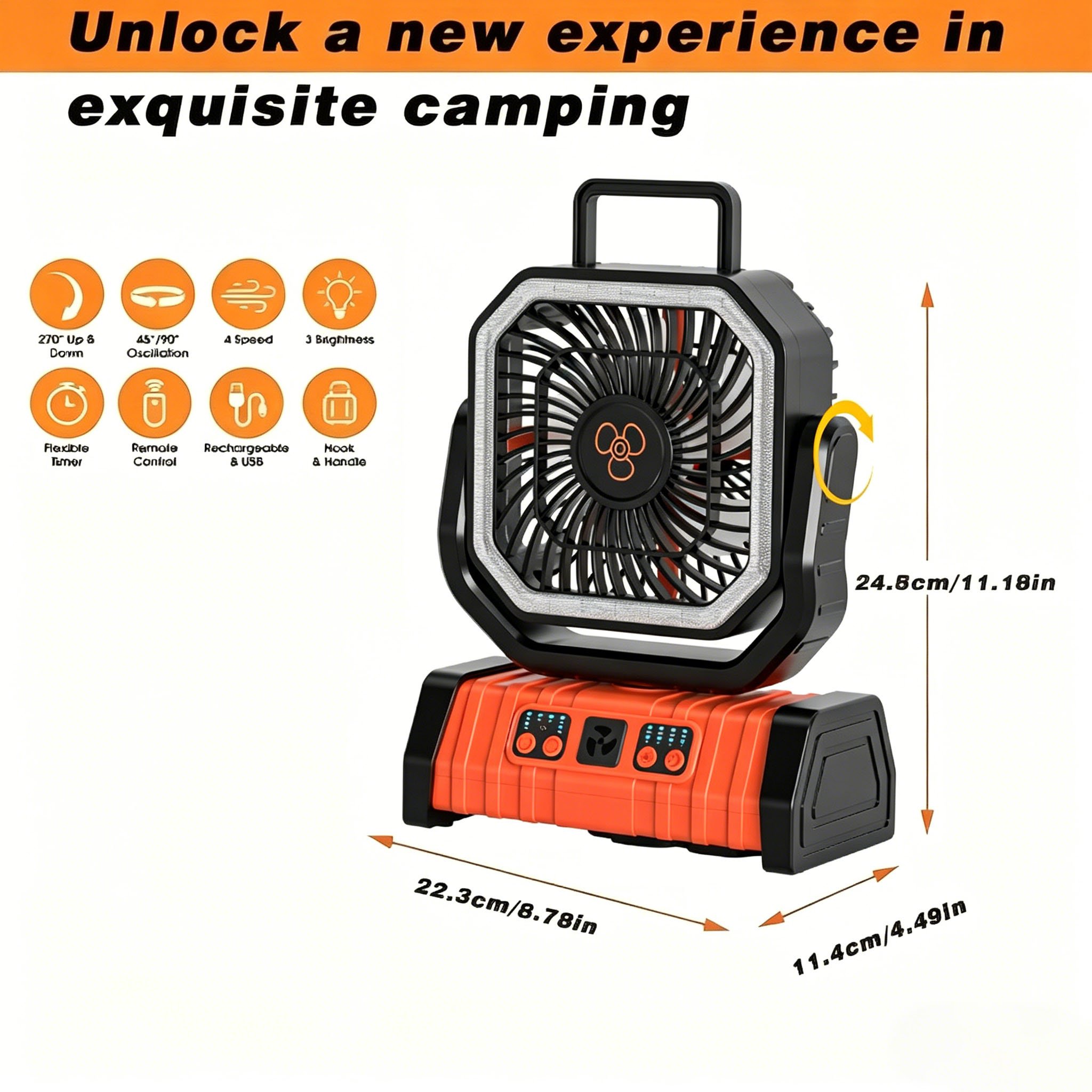 ✨ Your Ultimate Outdoor Cooling & Lighting Companion 