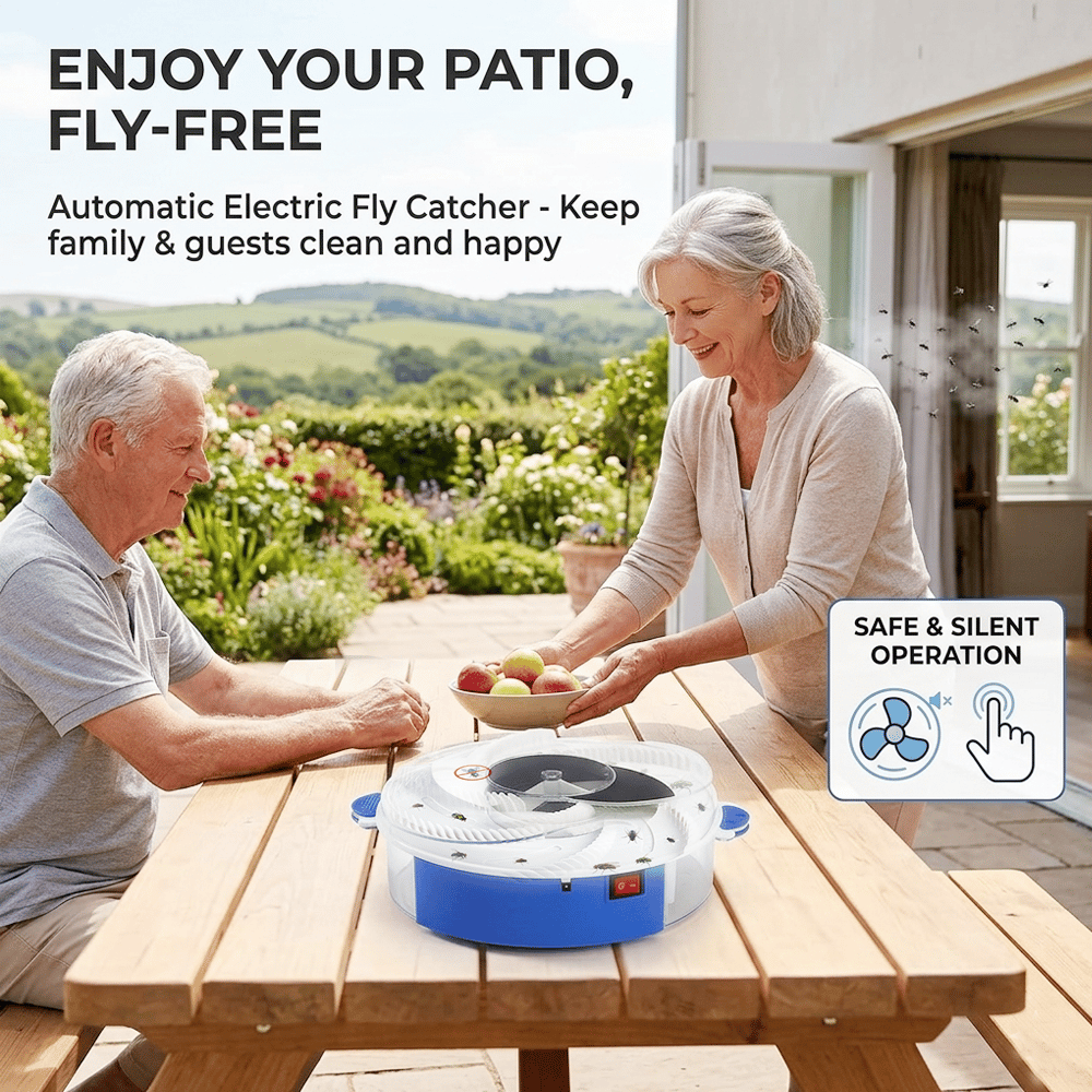 ⚡Electric Fly Trap – Automatic Indoor Fly Catcher for a Cleaner, Pest-Free Home