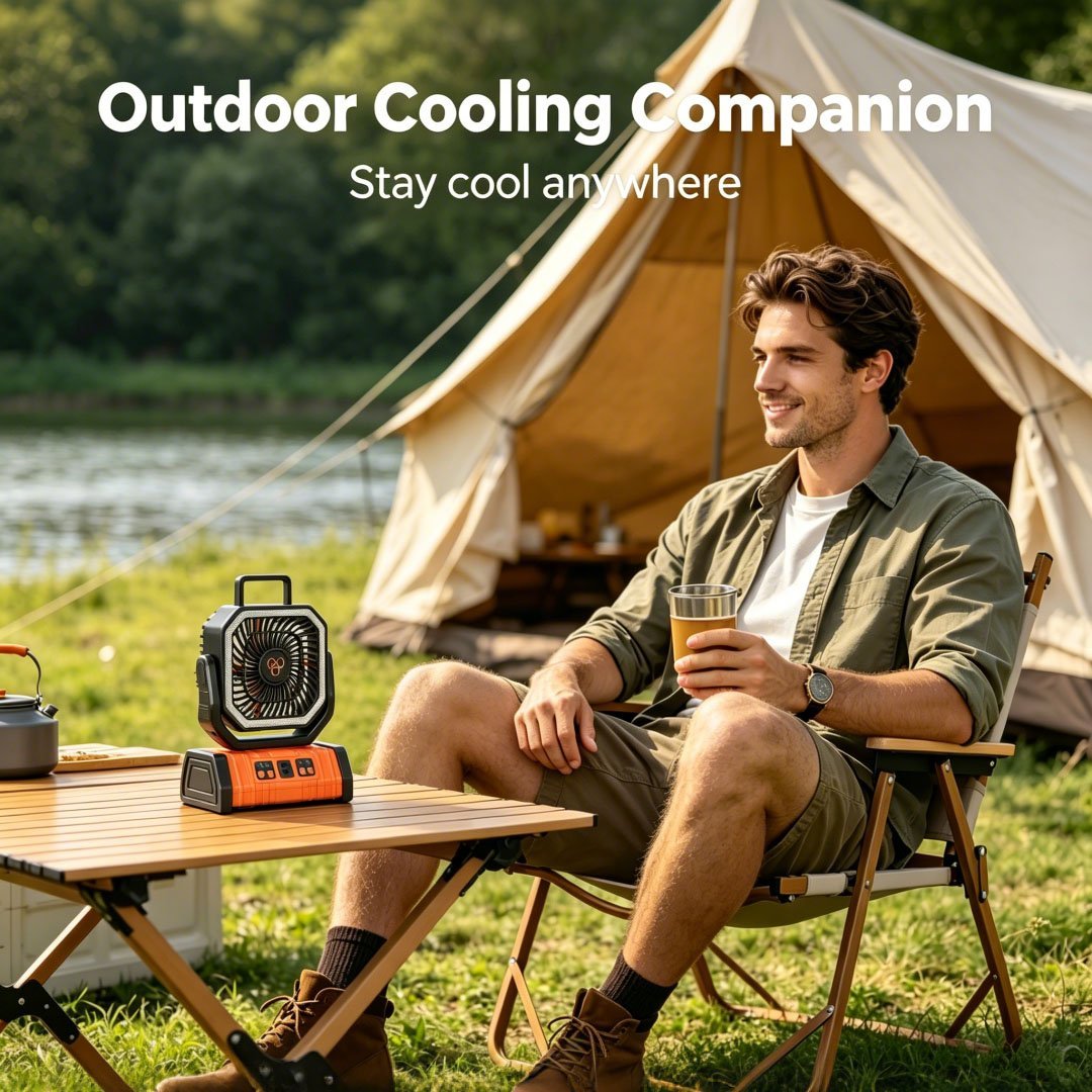 ✨ Your Ultimate Outdoor Cooling & Lighting Companion