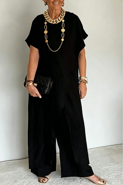 Women’s Asymmetrical Cotton Blend Two-Piece Set(Buy 2 Free Shipping)