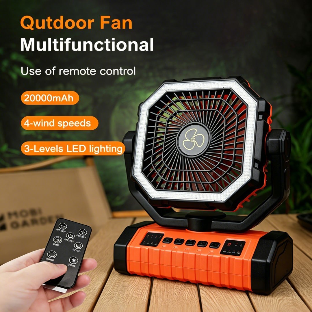 ✨ Your Ultimate Outdoor Cooling & Lighting Companion 