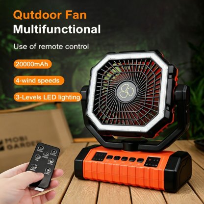 ✨ Your Ultimate Outdoor Cooling & Lighting Companion 