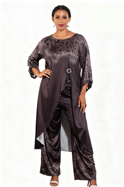 Women's Irregular Leopard Print Two-Piece Set (Buy 2 Free Shipping)