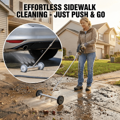 🚿 High-Pressure Surface Cleaner with Extension Rod (Up to 4000 PSI)