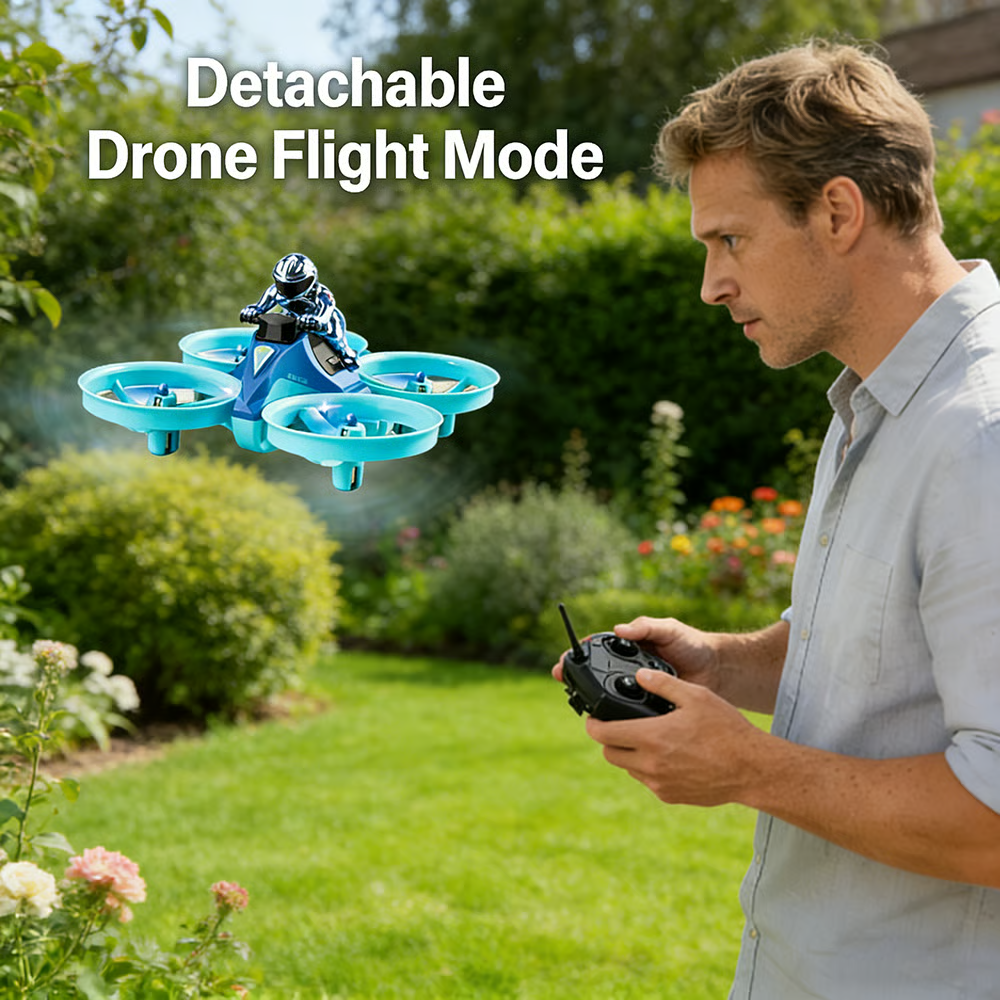 🚀 3-in-1 Remote Control Hovercraft Toy (Land • Water • Air)